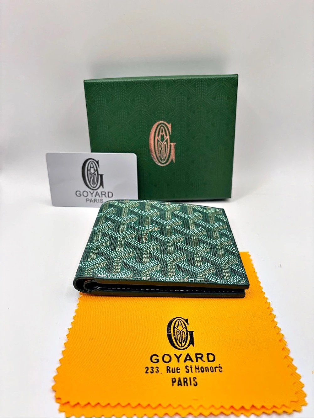 Goyard Saint Marc Green & Black Wallet